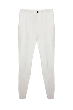 Pantalone in lino e cotone color avorio BE ABLE | RICCARDOCCREGLAQAVORIO